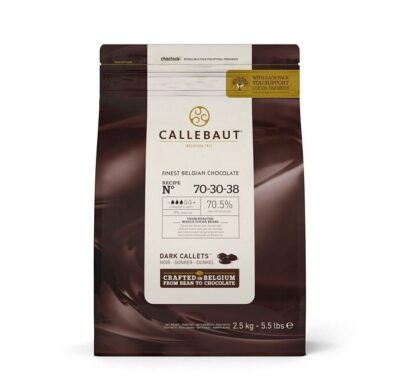 CHOCOLATE CALLEBAUT BUTTON SEMI 54% 22LB